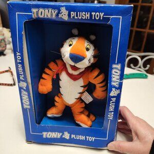 Kelloggs Tony the Tiger Plush 1997 Frosted Flakes Stuffed Animal Toy Vtg in Box